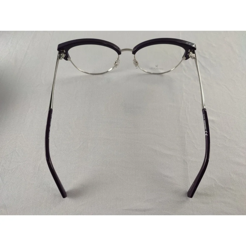 Swarovski SK 5363 081 Shiny Violet Cat Eye Eyeglass Frames Women 53-17-145 NWT